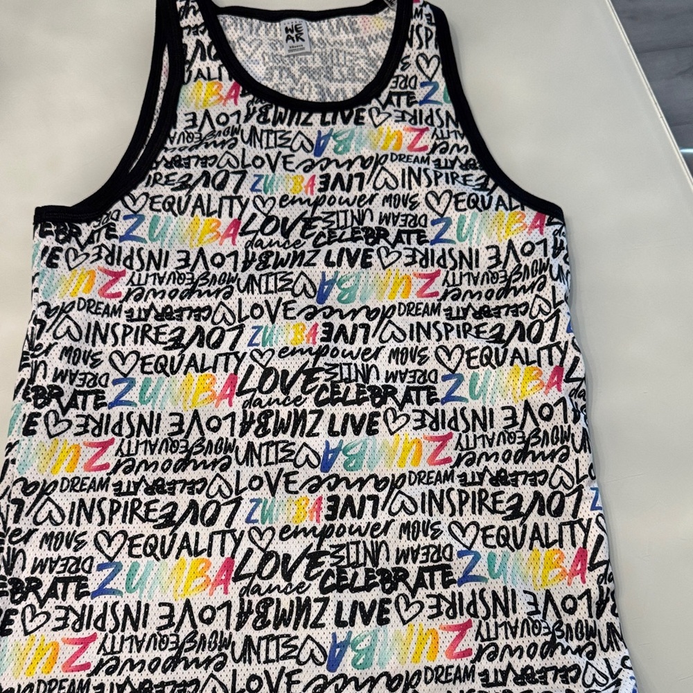 Zumba Fitness Multicolor Graphic Tank Top unisex